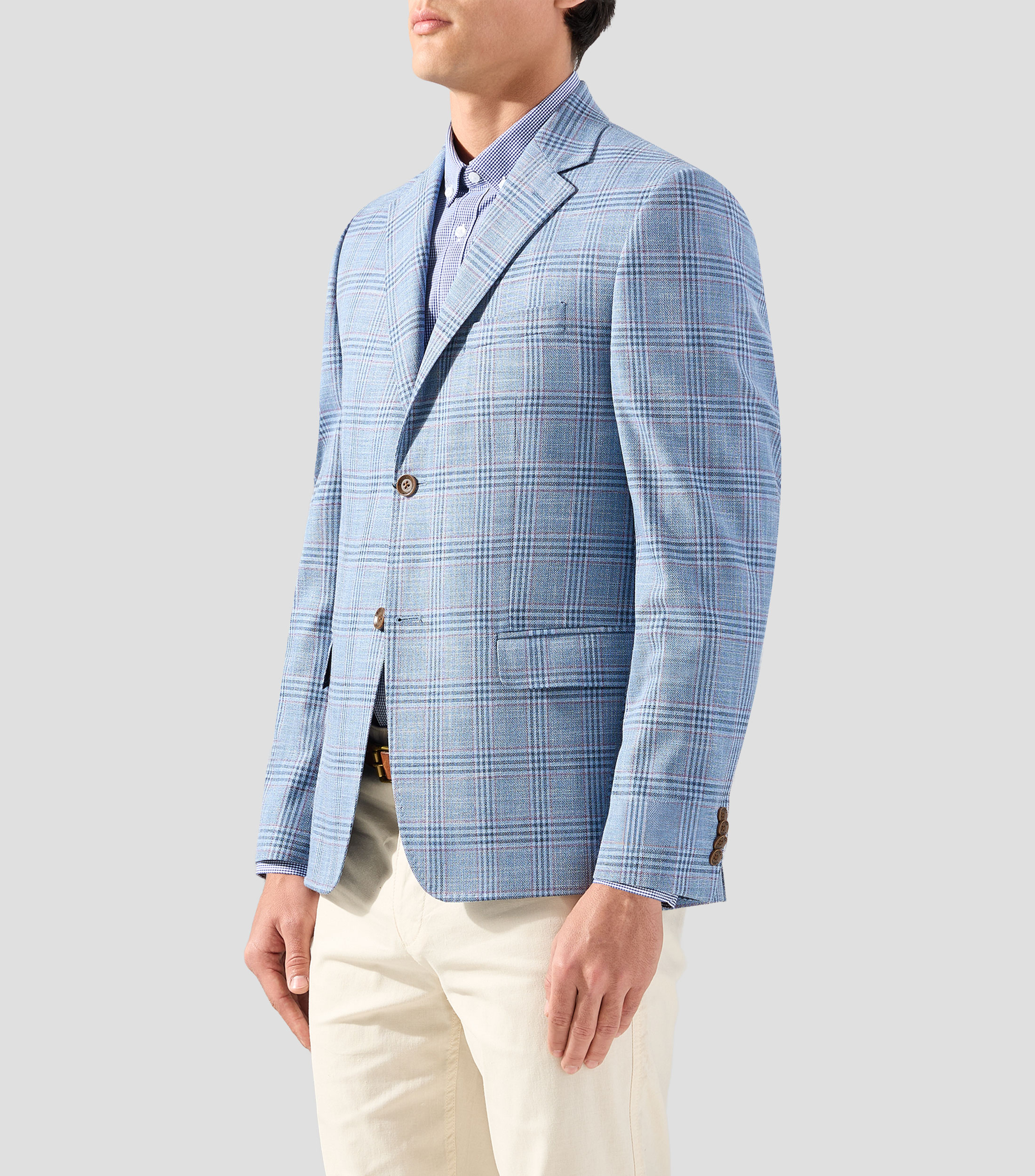 Saco de cuadros Hombre